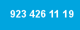 923 426 11 19 923 426 11 19